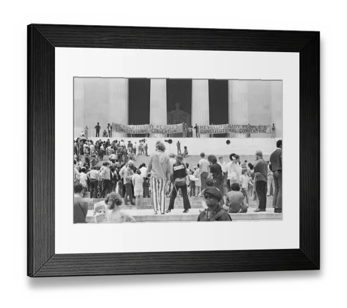 Framed Print : Black Panthers Rally at Lincoln Memorial Framed Print : Black Panthers Rally at Lincoln Memorial