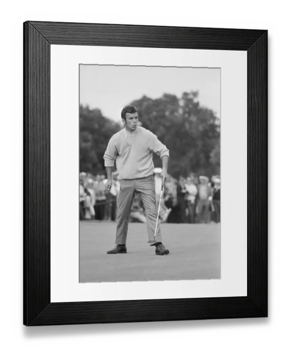 Framed Print : Tony Jacklin Watching Putt Framed Print : Tony Jacklin Watching Putt