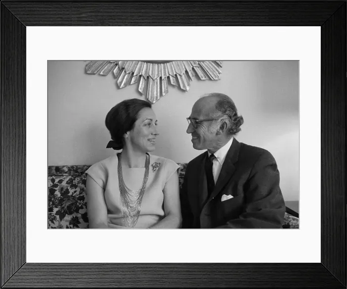 Framed Print : Jonas Salk and Francoise Gilot Framed Print : Jonas Salk and Francoise Gilot