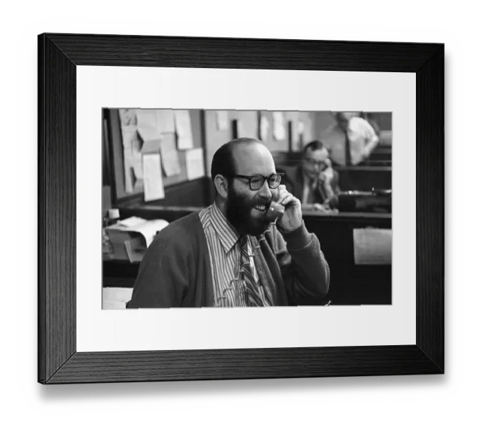 Framed Print : Elliott Ashton Welsh II Talking on the Phone Framed Print : Elliott Ashton Welsh II Talking on the Phone