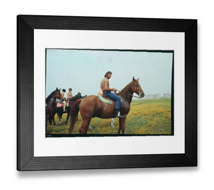 Framed Print : Joe Namath Atop a Horse Framed Print : Joe Namath Atop a Horse