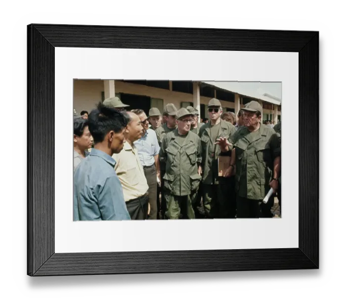 Framed Print : Chieu Hoi Centre, Vietnam War Framed Print : Chieu Hoi Centre, Vietnam War