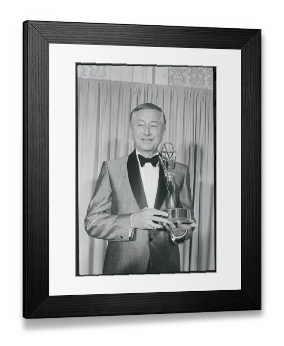 Framed Print : Actor Robert Young Holding Emmy Framed Print : Actor Robert Young Holding Emmy