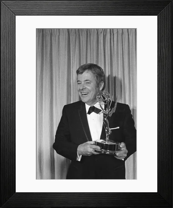 Framed Print : William Windom Holding Emmy Framed Print : William Windom Holding Emmy