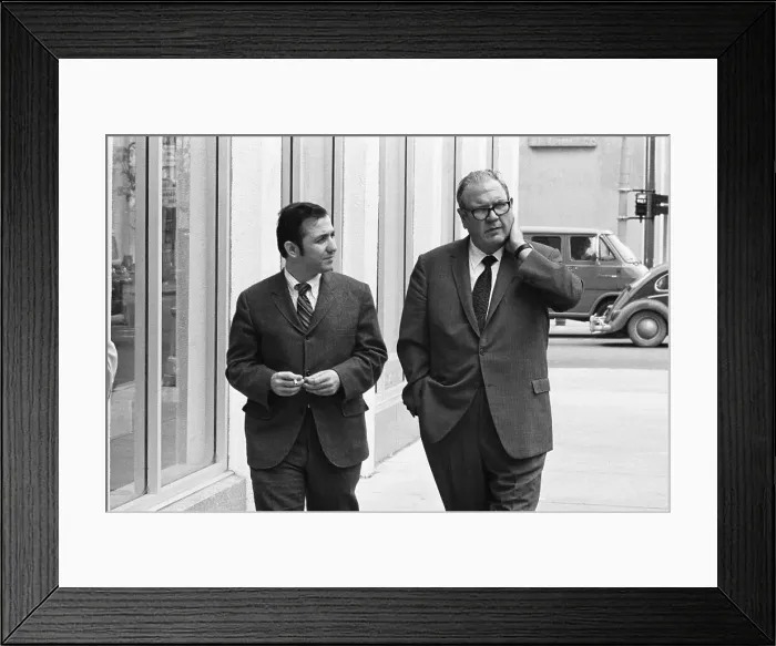 Framed Print : Attorneys Joseph Louisell and Neil Fink Framed Print : Attorneys Joseph Louisell and Neil Fink