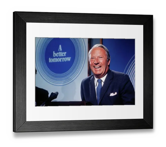 Framed Print : British Politician Edward Heath Framed Print : British Politician Edward Heath