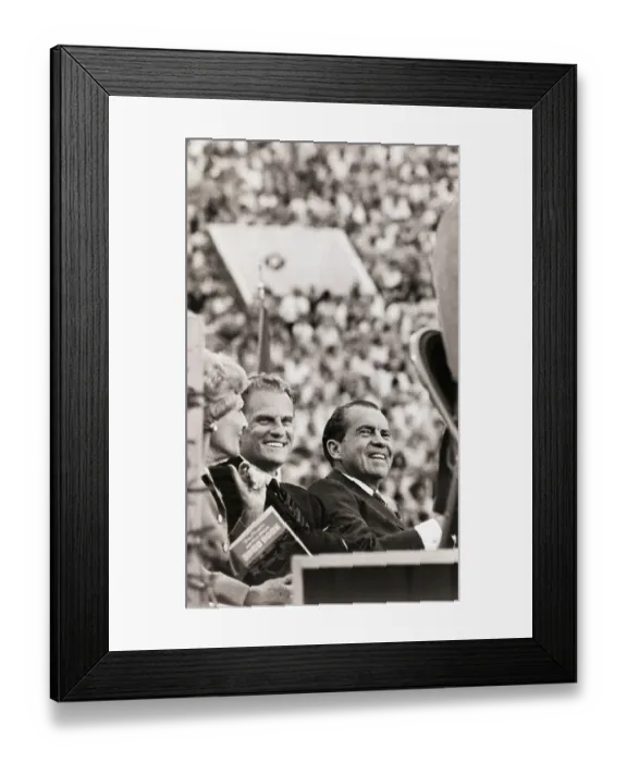 Framed Print : Billy Graham with President Richard Nixon Framed Print : Billy Graham with President Richard Nixon