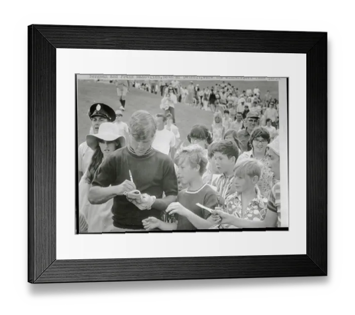 Framed Print : Bobby Orr Giving Autographs to Fans Framed Print : Bobby Orr Giving Autographs to Fans