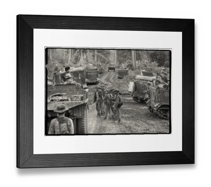 Framed Print : American Tank Troops Leaving Cambodia Framed Print : American Tank Troops Leaving Cambodia