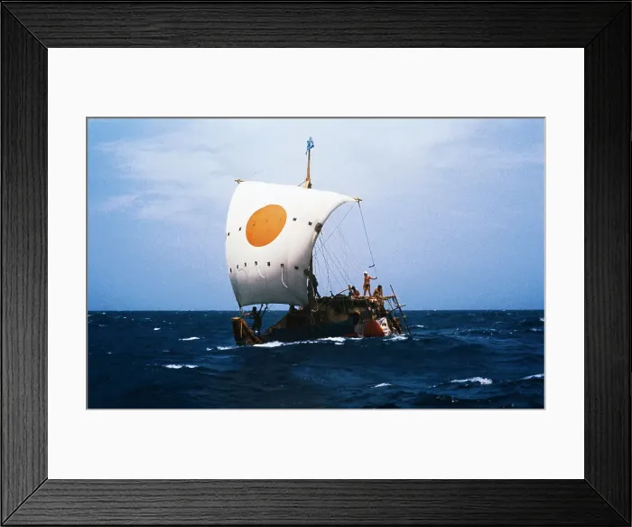Framed Print : Thor Heyerdahl's Ra II Puts to Sea Framed Print : Thor Heyerdahl's Ra II Puts to Sea