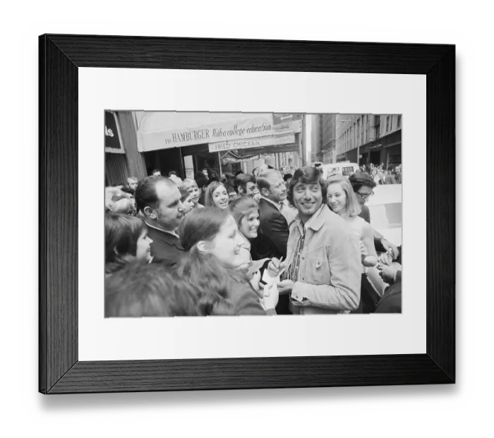 Framed Print : Joe Namath Surrounded by Crowd Framed Print : Joe Namath Surrounded by Crowd