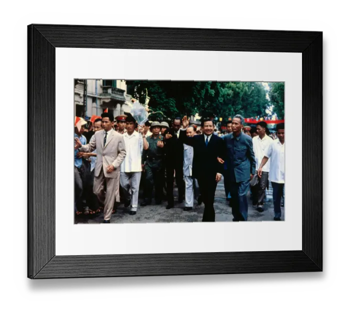 Framed Print : Prince Norodom Waving Framed Print : Prince Norodom Waving