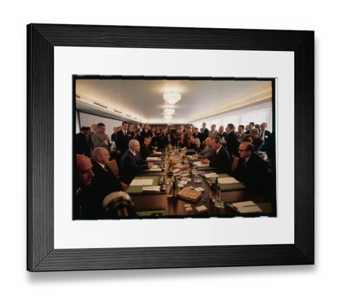 Framed Print : German Delegates at Conference Table Framed Print : German Delegates at Conference Table