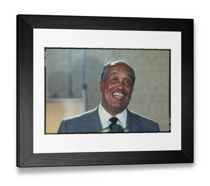 Framed Print : Portrait of Doctor Herman Branson Framed Print : Portrait of Doctor Herman Branson