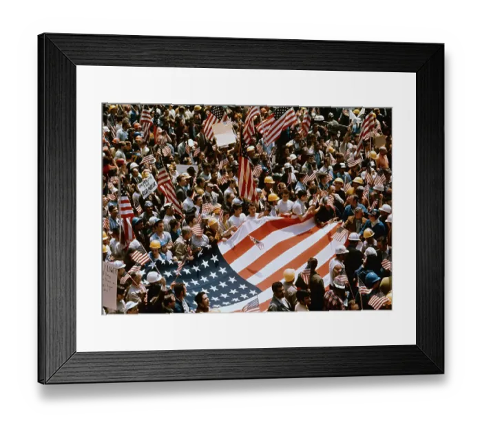 Framed Print : Demonstrators Supporting Vietnam War Effort Framed Print : Demonstrators Supporting Vietnam War Effort