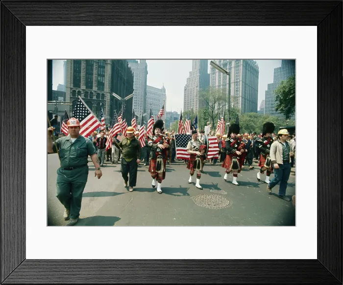 Framed Print : Demonstrators Showing Their Support Framed Print : Demonstrators Showing Their Support