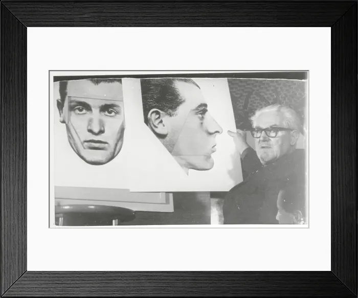 Framed Print : Jacques Penry Holding a Likeness Poster Framed Print : Jacques Penry Holding a Likeness Poster