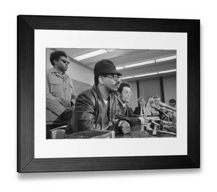 Framed Print : Bobby Rush with Attorney During News Conference Framed Print : Bobby Rush with Attorney During News Conference
