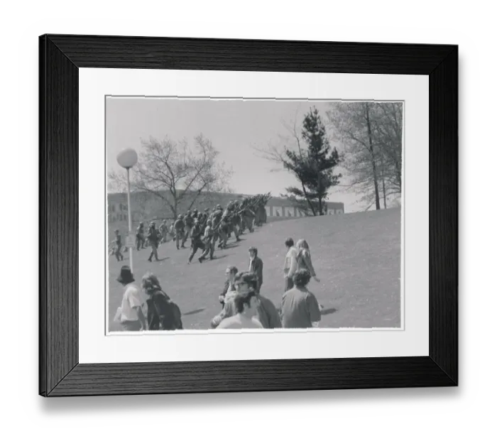 Framed Print : National Guardsmen Forming in Defensive Positions Framed Print : National Guardsmen Forming in Defensive Positions