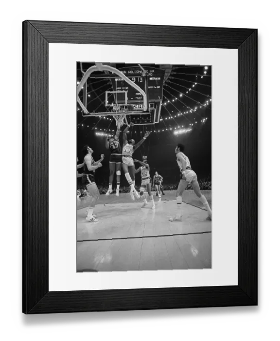 Framed Print : Wilt Chamberlain and Others Leaping for Basketball Framed Print : Wilt Chamberlain and Others Leaping for Basketball
