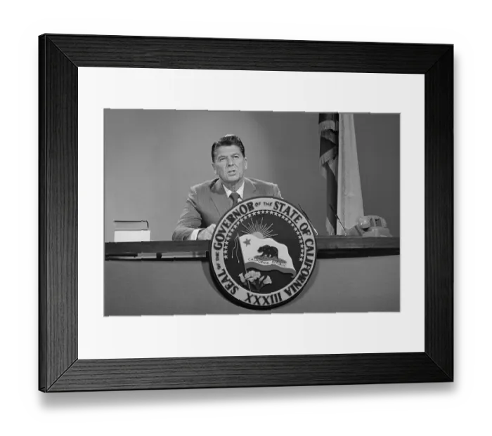Framed Print : Ronald Reagan Speaking