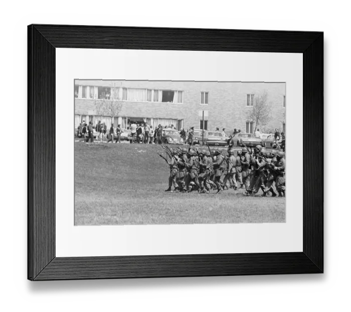 Framed Print : National Guardsmen Moving In Framed Print : National Guardsmen Moving In