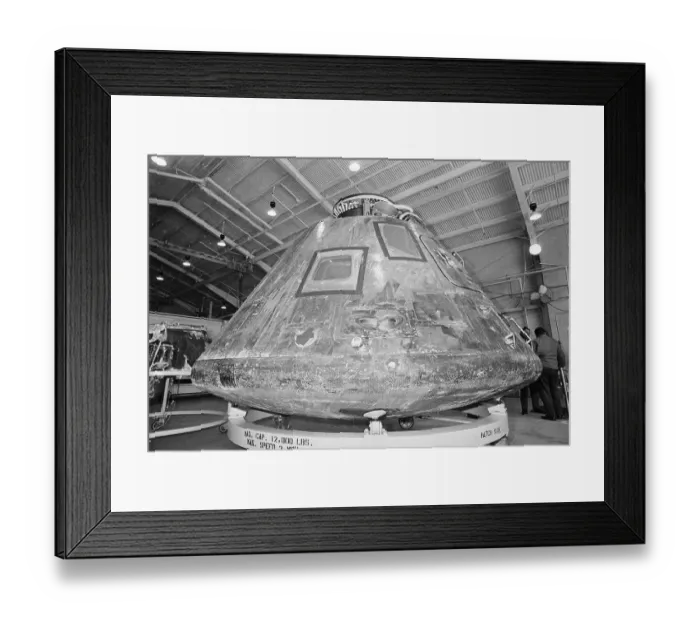 Framed Print : Apollo 13 Command Module Framed Print : Apollo 13 Command Module