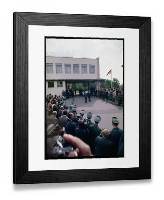 Framed Print : German Officials Conversing Outside Framed Print : German Officials Conversing Outside