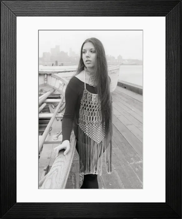 Framed Print : Rochelle Howard Modeling Overdress Framed Print : Rochelle Howard Modeling Overdress