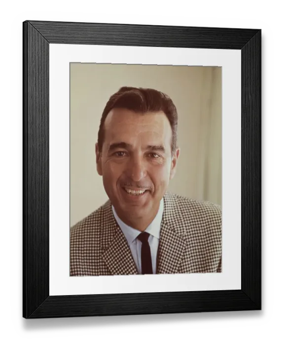 Framed Print : Tennessee Ernie Ford Wearing Checked Suit Jacket
