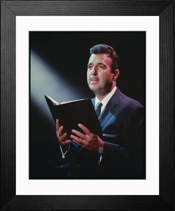 Framed Print : Tennessee Ernie Ford Holding Hymn Book Framed Print : Tennessee Ernie Ford Holding Hymn Book
