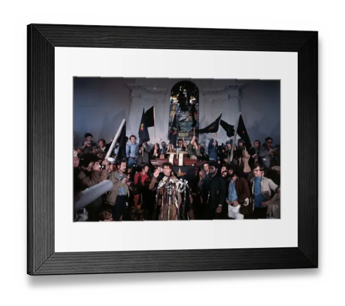 Framed Print : Abbie Hoffman at May Day Rally Framed Print : Abbie Hoffman at May Day Rally