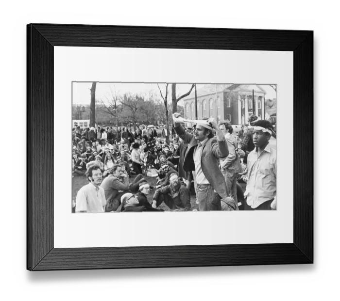 Framed Print : Law Student Displaying Armband Framed Print : Law Student Displaying Armband
