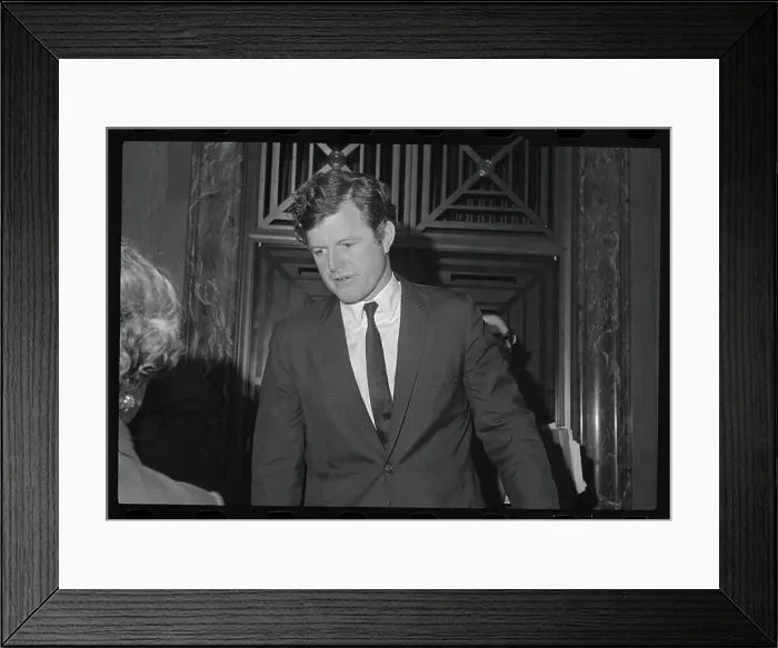 Framed Print : Portrait of Edward Moore Kennedy Framed Print : Portrait of Edward Moore Kennedy