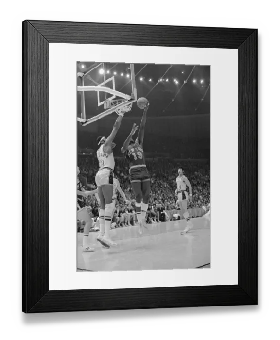 Framed Print : Wilt Chamberlain Blocking Willis Reed Framed Print : Wilt Chamberlain Blocking Willis Reed