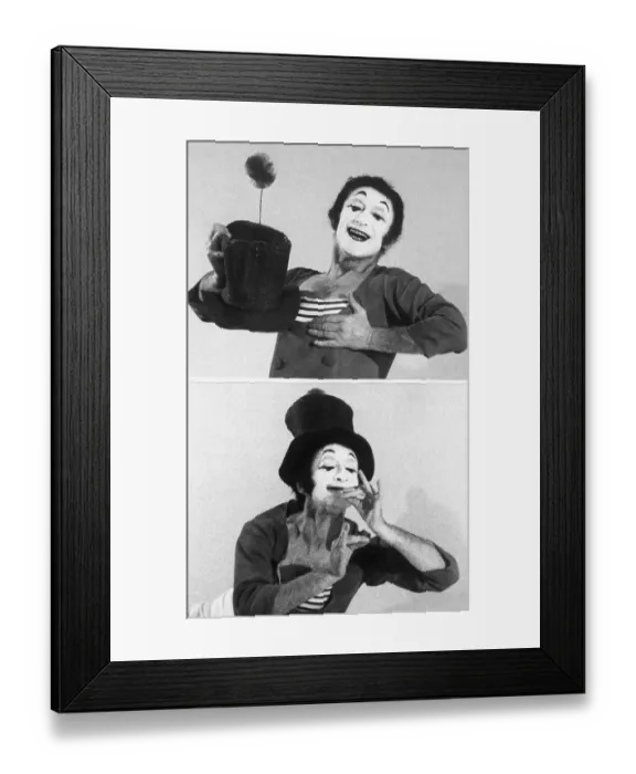 Framed Print : Mime Marcel Marceau Performing Framed Print : Mime Marcel Marceau Performing