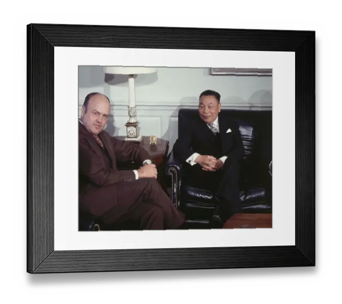 Framed Print : Chinese Officials Meeting with Defense Secretary Melvin Laird Framed Print : Chinese Officials Meeting with Defense Secretary Melvin Laird