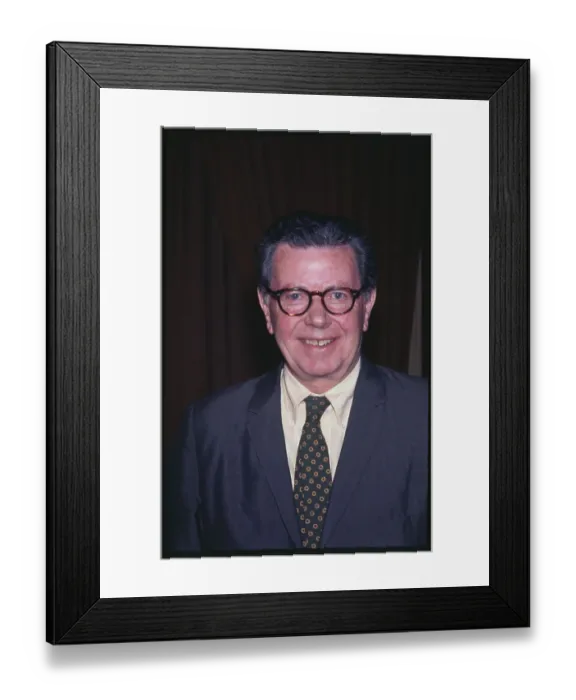 Framed Print : Portrait of Richard J. Hughes Smiling Framed Print : Portrait of Richard J. Hughes Smiling