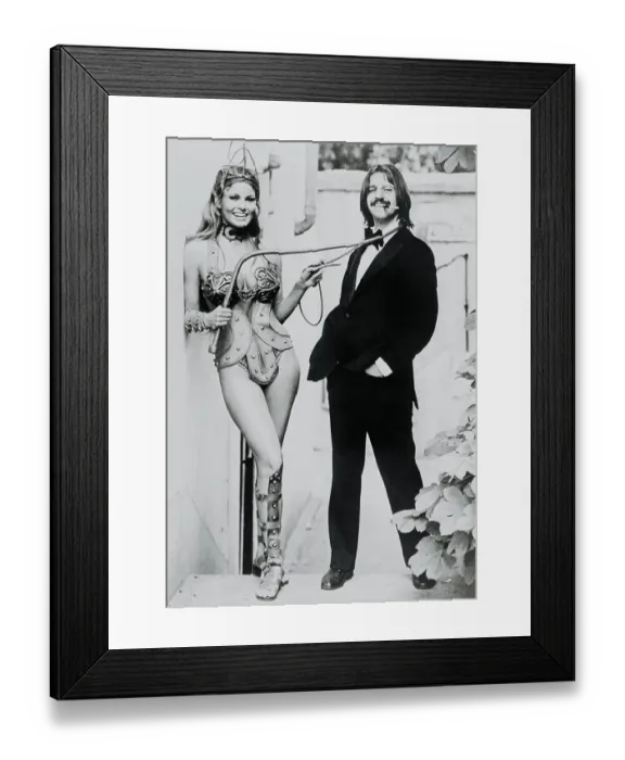 Framed Print : Raquel Welch and Ringo Starr