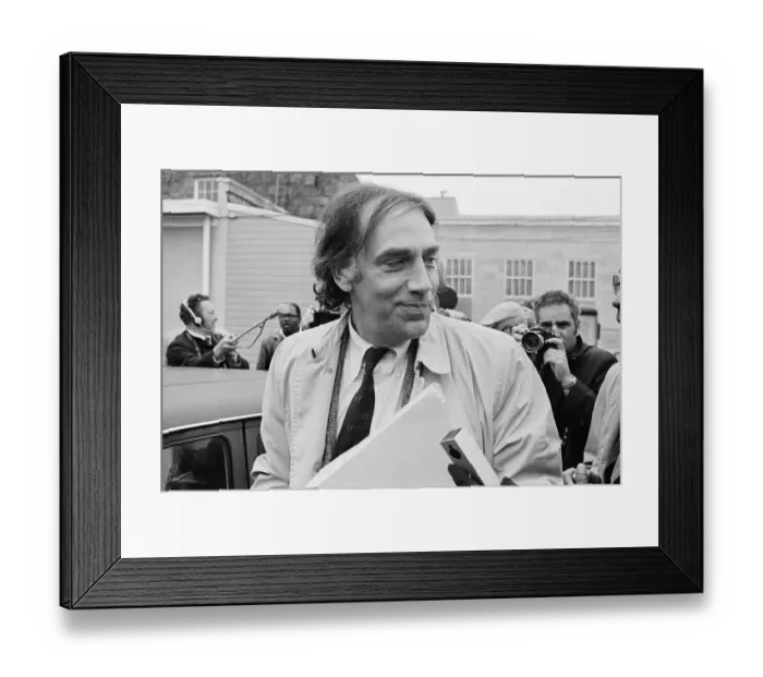 Framed Print : William Kunstler at H. Rap Brown Trial Framed Print : William Kunstler at H. Rap Brown Trial