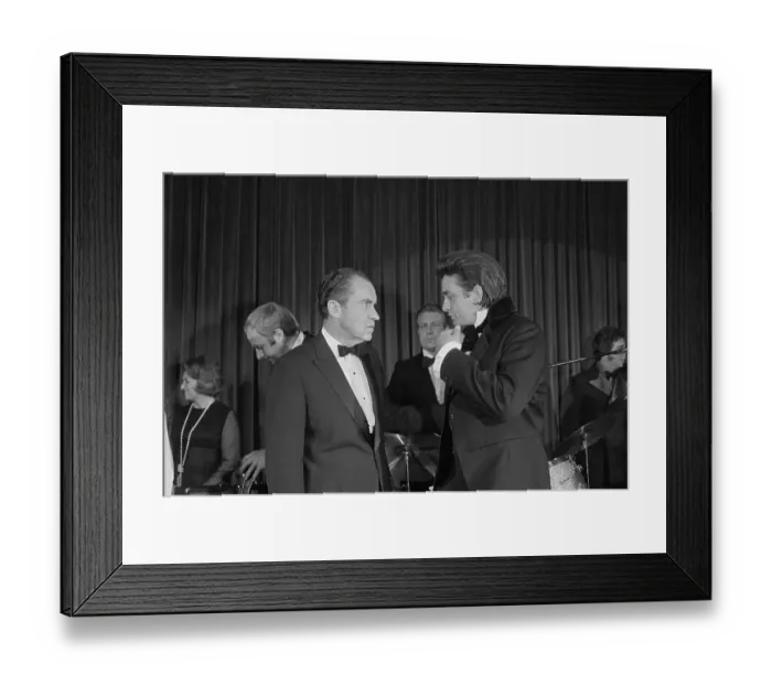 Framed Print : Johnny Cash and President Nixon Framed Print : Johnny Cash and President Nixon