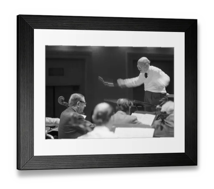 Framed Print : Pablo Casals Conducting Cellists Framed Print : Pablo Casals Conducting Cellists