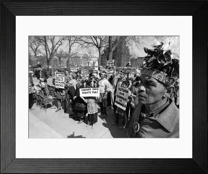 Framed Print : Tribes Picketing New York Capitol Framed Print : Tribes Picketing New York Capitol