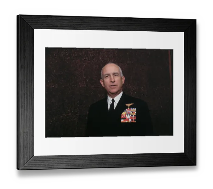 Framed Print : Portrait of Thomas H. Moorer Framed Print : Portrait of Thomas H. Moorer