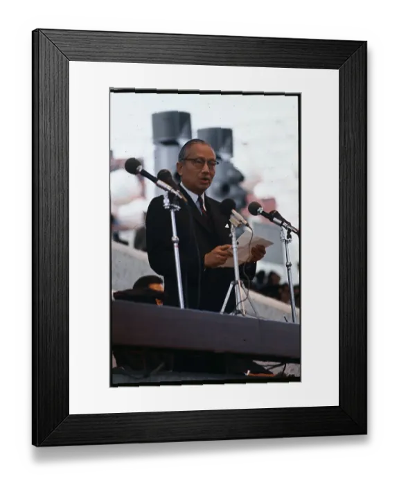Framed Print : U Thant Delivering Speech Framed Print : U Thant Delivering Speech