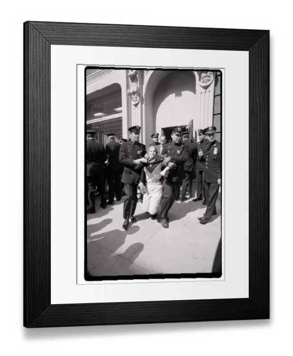 Framed Print : Police Carry Women's Liberation Demonstrator Framed Print : Police Carry Women's Liberation Demonstrator
