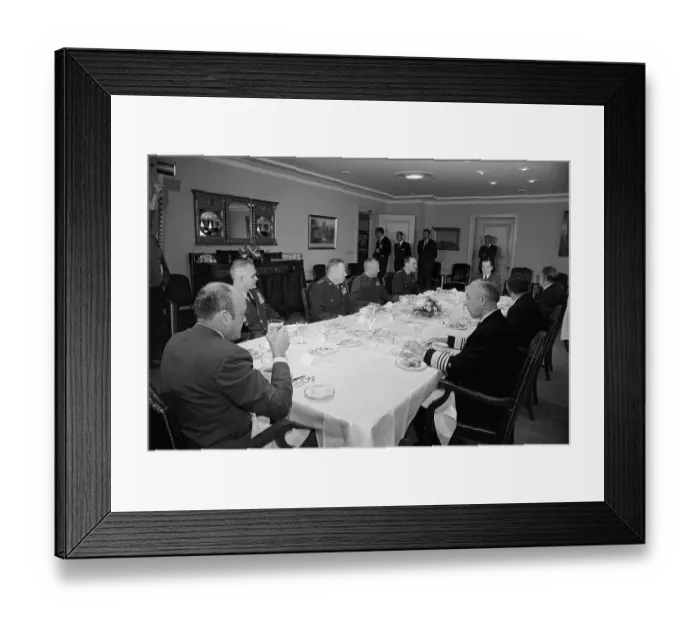 Framed Print : President Nixon with Advisors Framed Print : President Nixon with Advisors