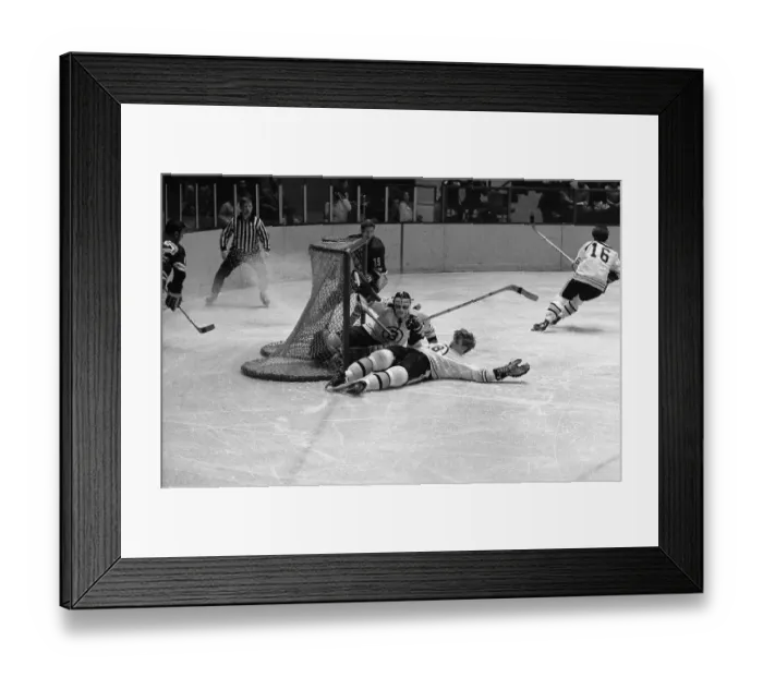 Framed Print : Bobby Orr Stopping Score Attempt Framed Print : Bobby Orr Stopping Score Attempt