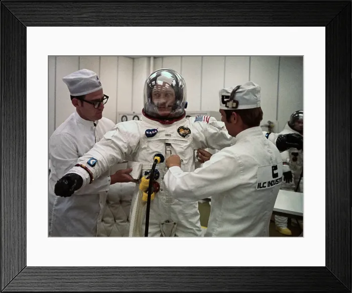 Framed Print : Technicians Conduct Spacesuit Checks Framed Print : Technicians Conduct Spacesuit Checks