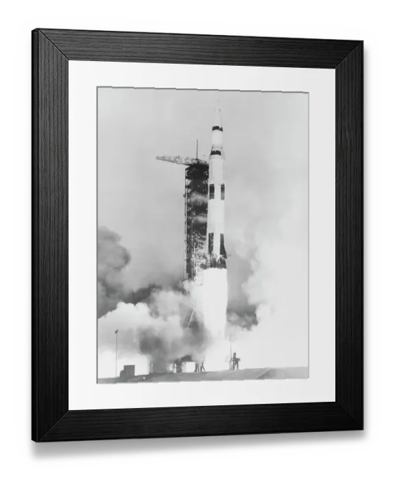 Framed Print : Saturn V Rocket Blasting Off Framed Print : Saturn V Rocket Blasting Off